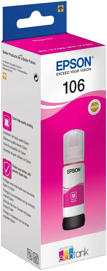 Original Ink Bottle EPSON 106 EcoTank Magenta 70ml
