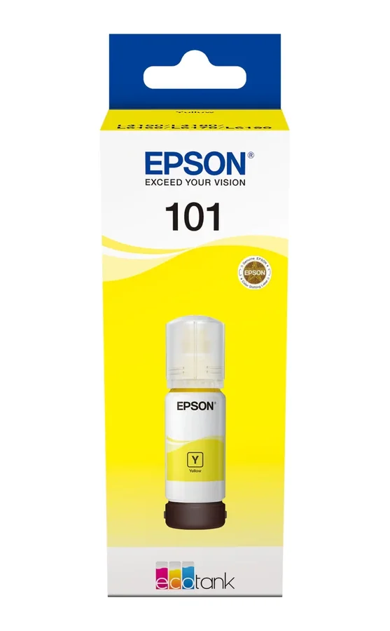Оригинальный флакон чернил EPSON 101 EcoTank Yellow 70ml