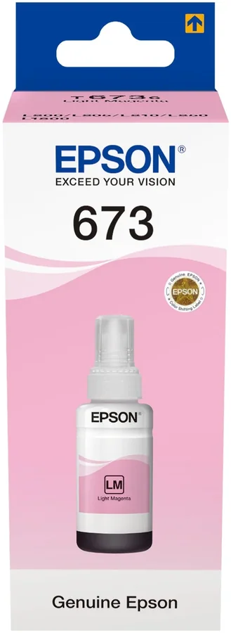 Оригинальный флакон чернил EPSON T6736 Light Magenta 70ml
