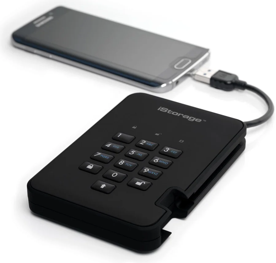 דיסק חיצוני SSD iStorage diskAshur2 2TB שחור