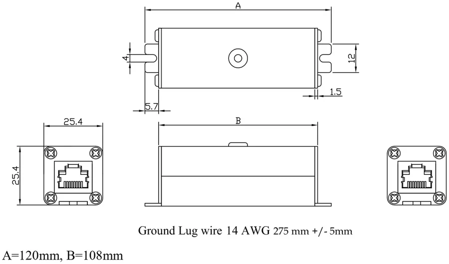 Siklu AX-SRG-10G Indoor Network Surge Protector