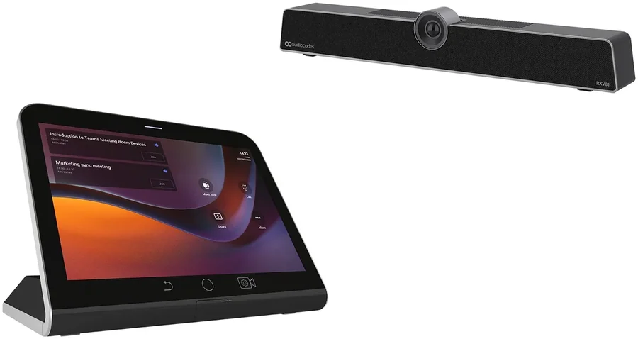 מערכת ועידת וידאו AudioCodes RXV81 + RX-PAD