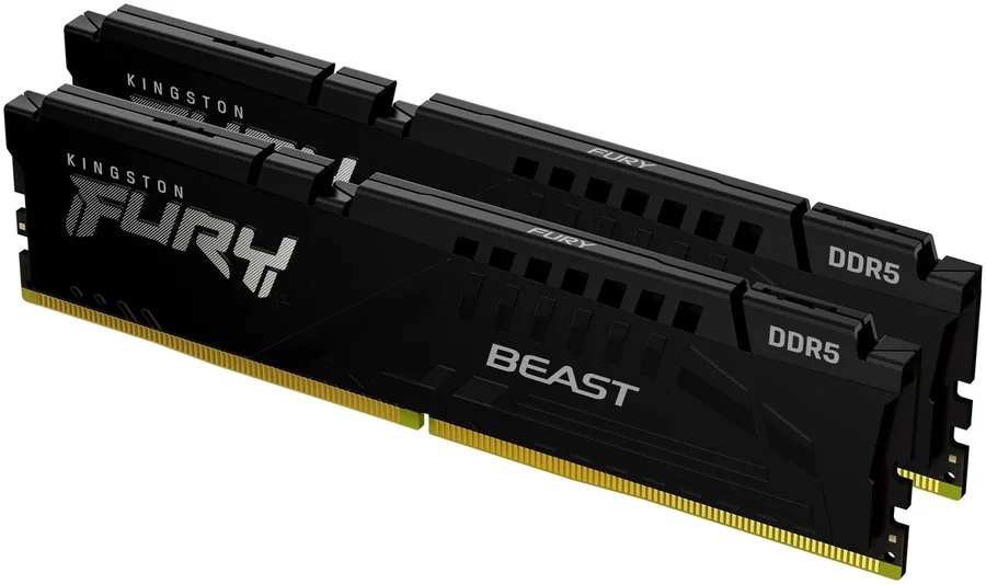 Kingston FURY Beast 16GB (2x8GB) DDR5 6000MHz CL36 EXPO Black Desktop Memory