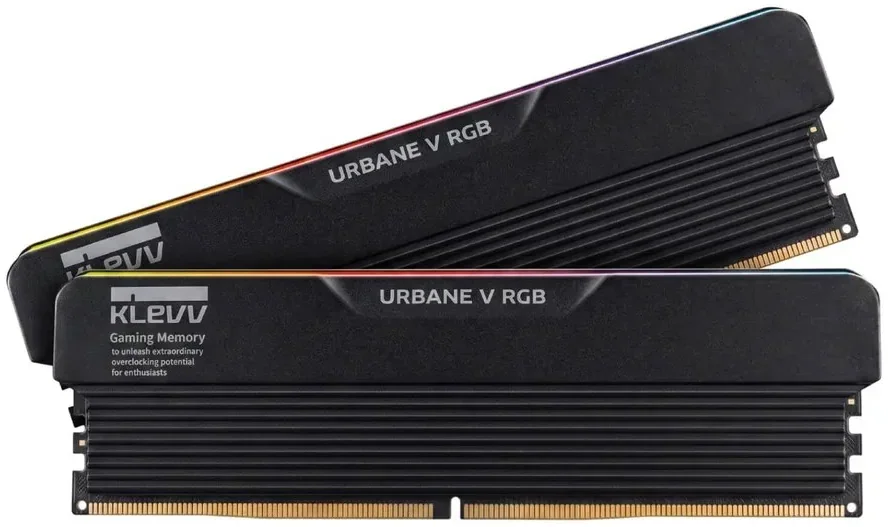 Klevv URBANE V RGB 32GB (2x16GB) DDR5 6000MHz CL28 Memory Kit, Black