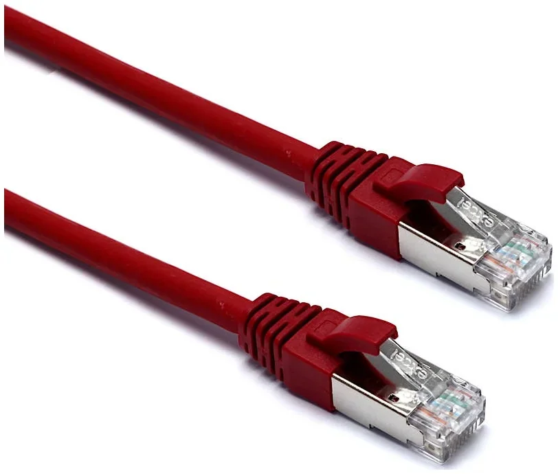 Excel Cat6A F/FTP LSOH 3m Patch Lead, Red