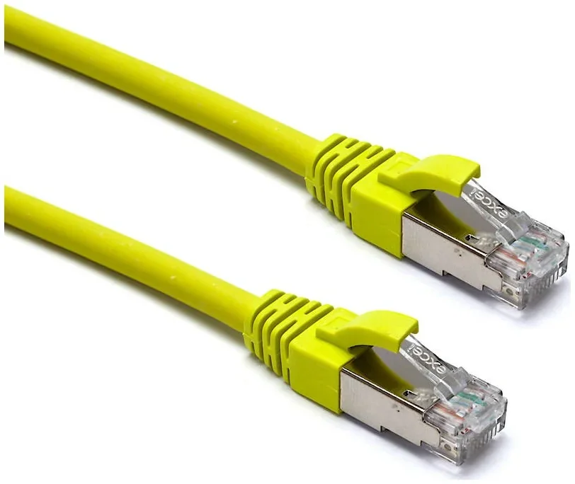 Excel Cat6A F/FTP LSOH 3m Patch Lead, Yellow