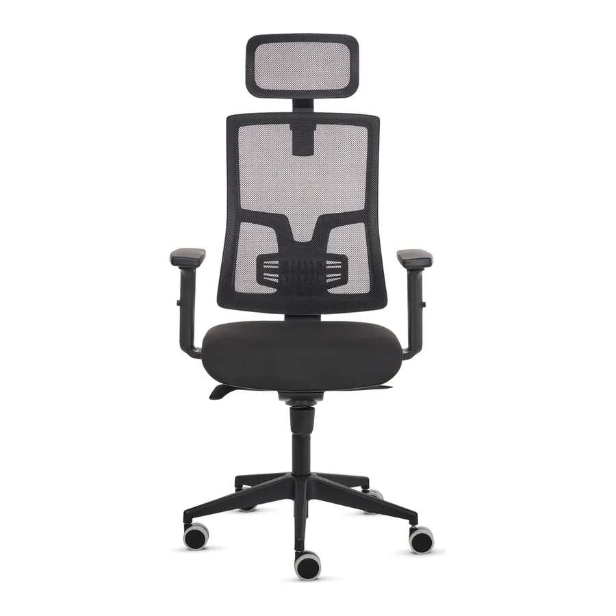 כיסא משרדי ארגונומי Fellowes Eleganza Plus שחור