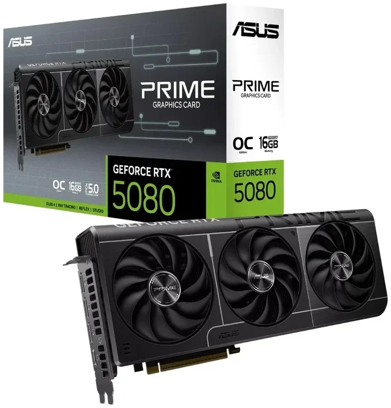 Видеокарта Asus Prime GeForce RTX 5080 OC Edition 16GB GDDR7