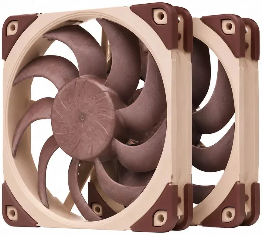 Noctua NF-A12x25 G2 PWM Sx2-PP 2x120mm Case Fan Set, Beige