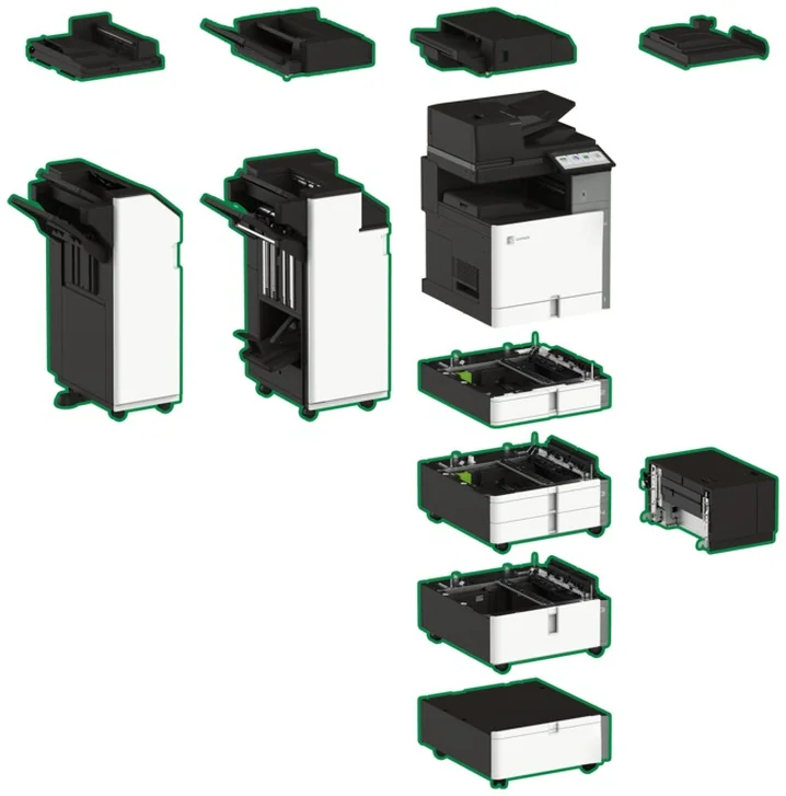 מדפסת לייזר צבעונית משולבת Lexmark CX963se