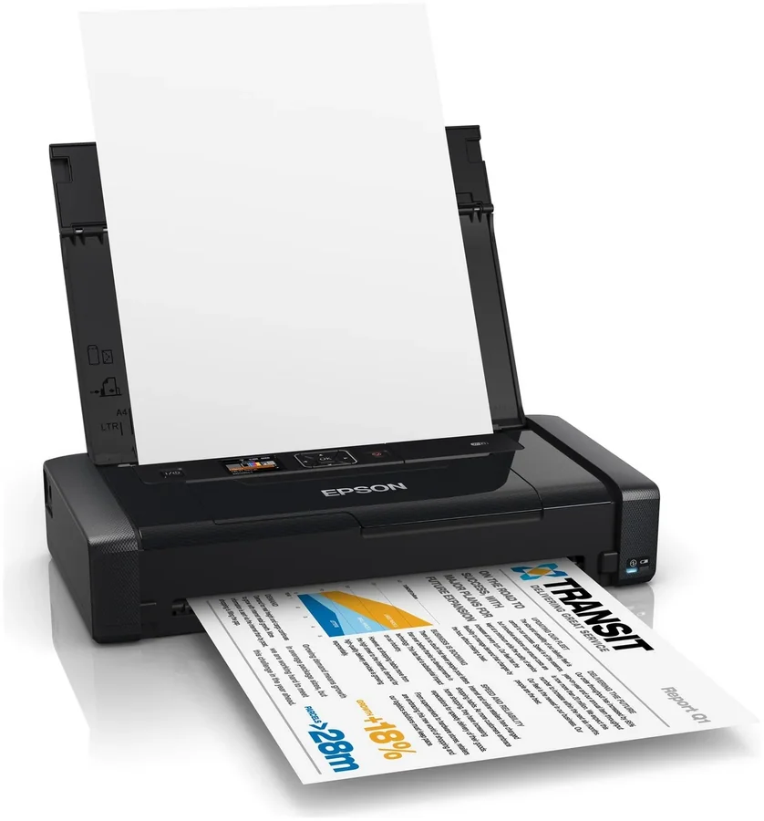 מדפסת הזרקת דיו ניידת EPSON WorkForce WF-100W