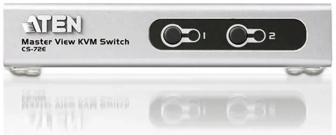 Тонкий KVM-переключатель Aten CS72E 2-Port PS/2 VGA