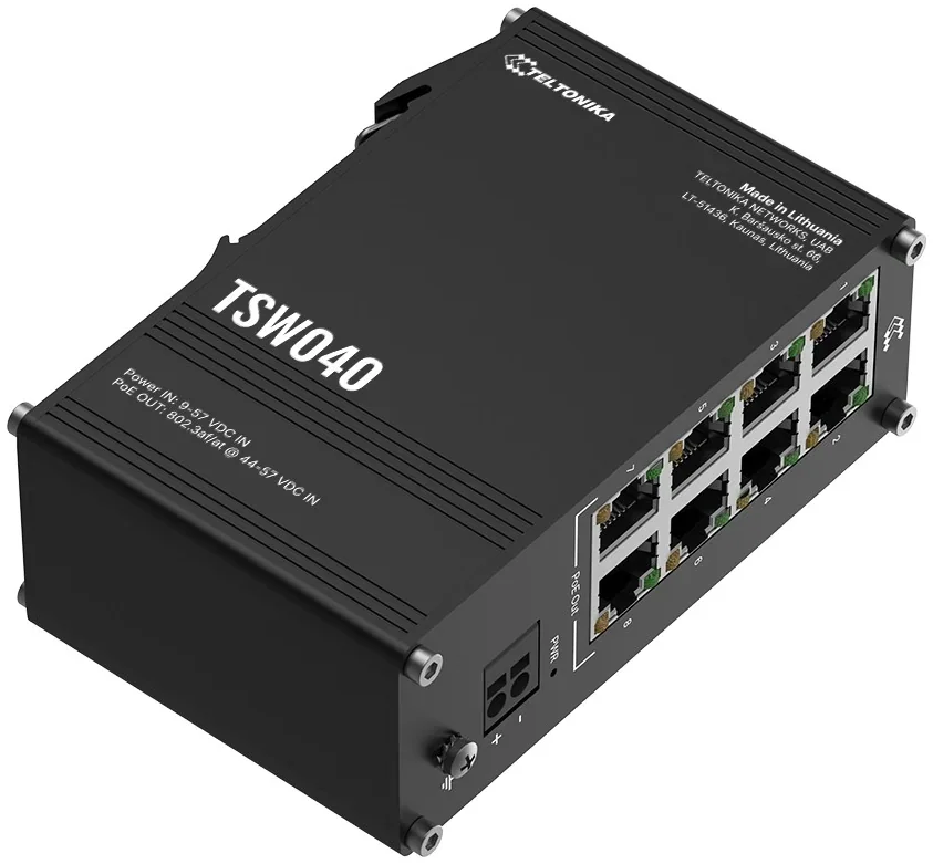 מתג PoE תעשייתי Teltonika TSW040