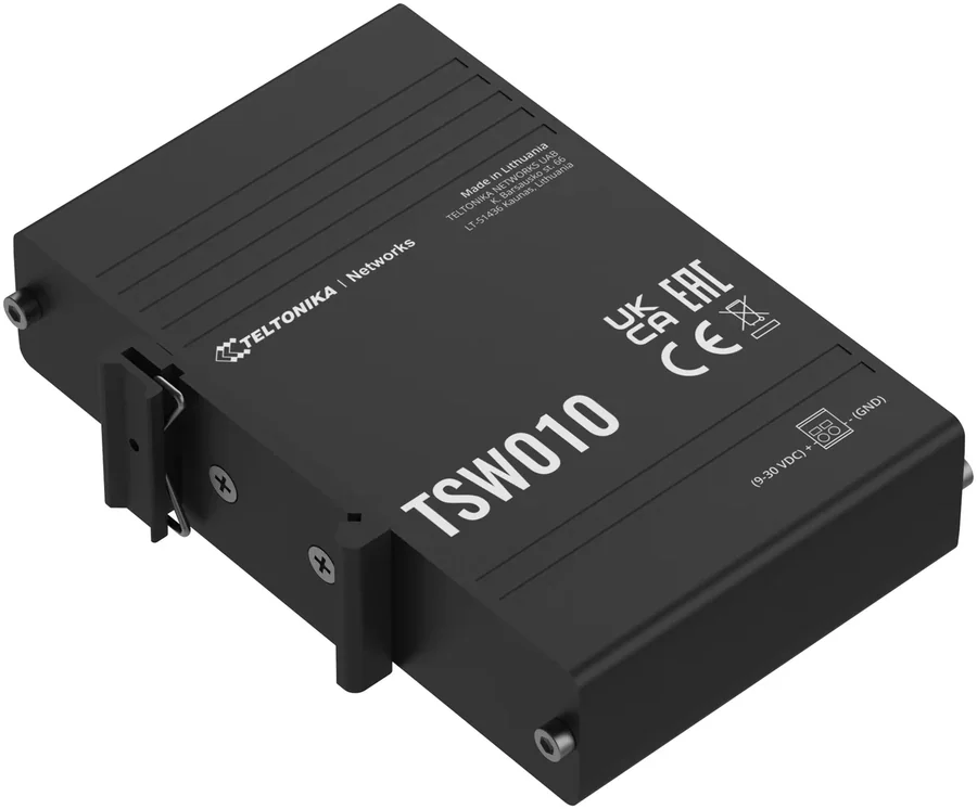Промышленный коммутатор на DIN-рейку Teltonika TSW010