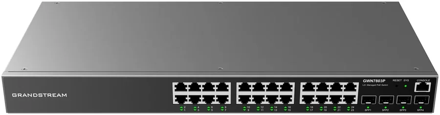 Grandstream GWN7803P 24-Port Gigabit PoE+ Managed Switch