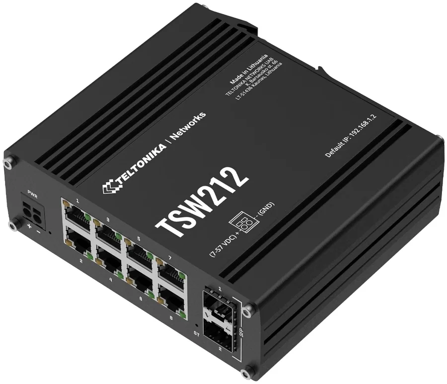 Industrial Managed Switch Teltonika TSW212