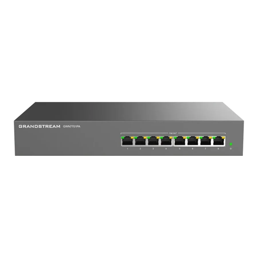 מתג PoE לא מנוהל Grandstream GWN7701PA