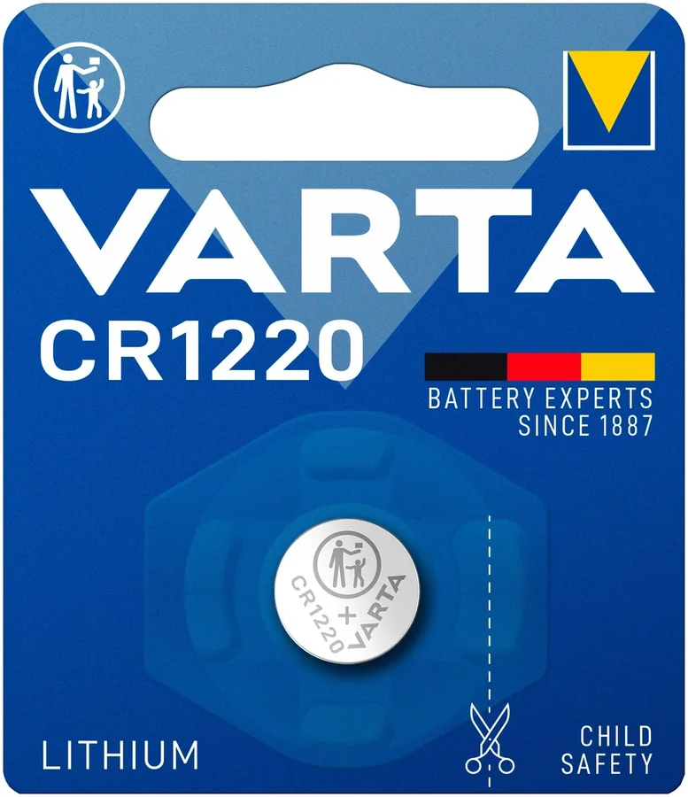 סוללת כפתור ליתיום VARTA CR1220 3V מארז 10