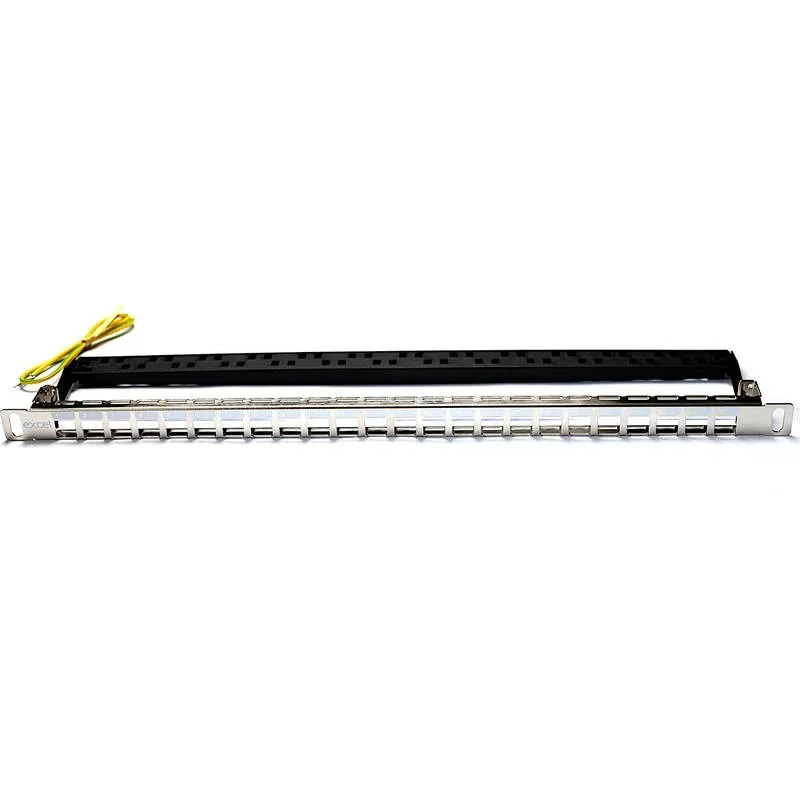Excel 24 Port 0.5U Unloaded Keystone Patch Panel
