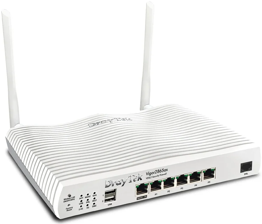 VDSL2 Wi-Fi 6 Router DrayTek Vigor2865ax