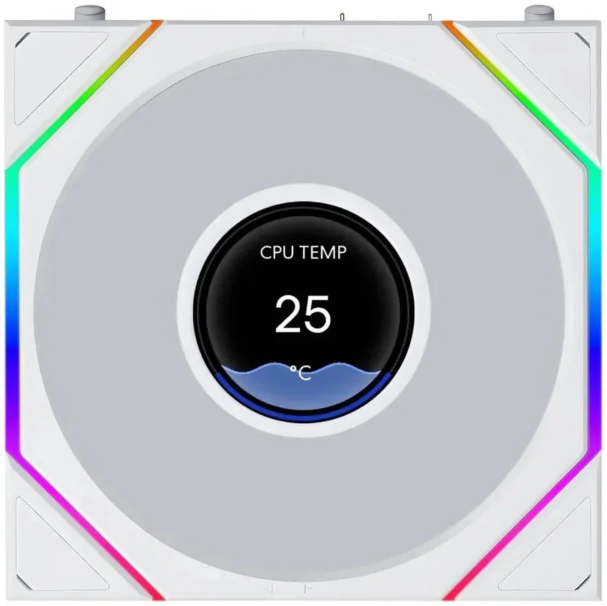 Lian Li UNI FAN TL LCD FLEX Reverse Blade 120mm White Case Fan