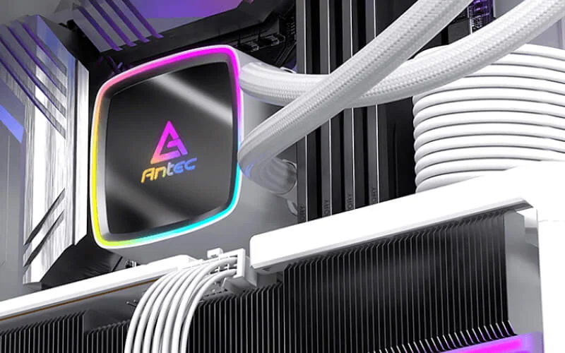 Жидкостное охлаждение для процессора Antec Ultra 360 ARGB, белое