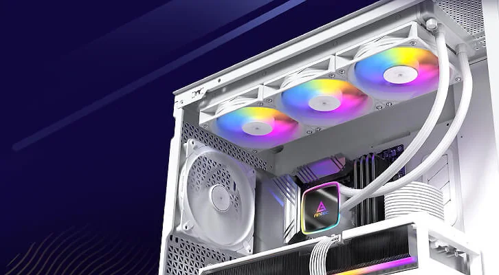 Жидкостное охлаждение для процессора Antec Ultra 360 ARGB, белое