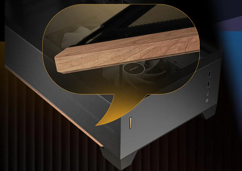 Antec C6 WOOD Black Case
