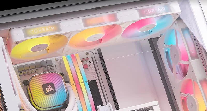 Corsair iCUE LINK RX360 II Unified Frame RGB PWM White Case Fans