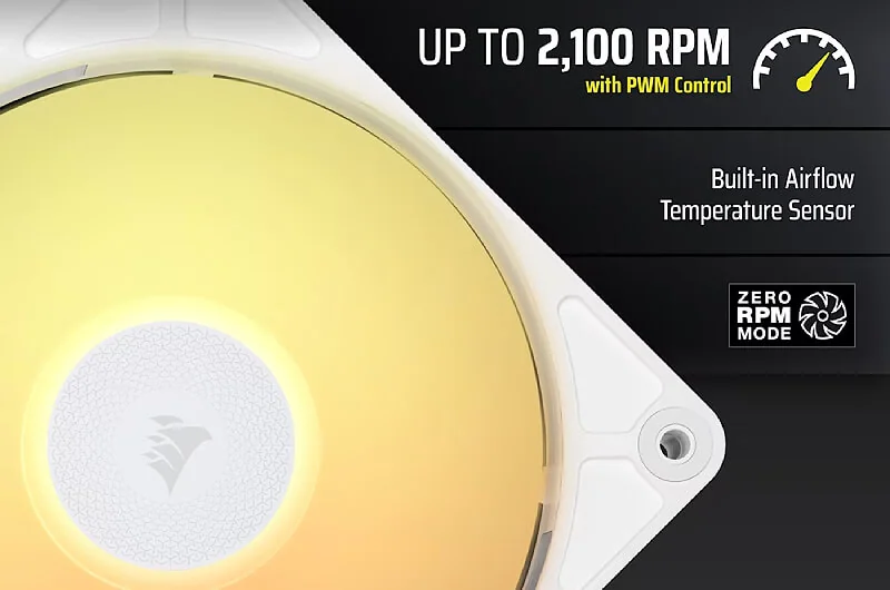 Corsair iCUE LINK RX360 II Unified Frame RGB PWM White Case Fans
