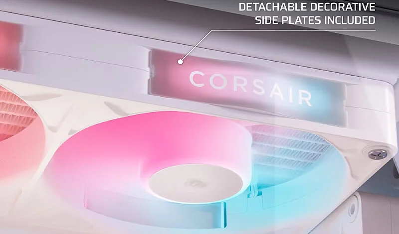 Corsair iCUE LINK RX360 II Unified Frame RGB PWM White Case Fans
