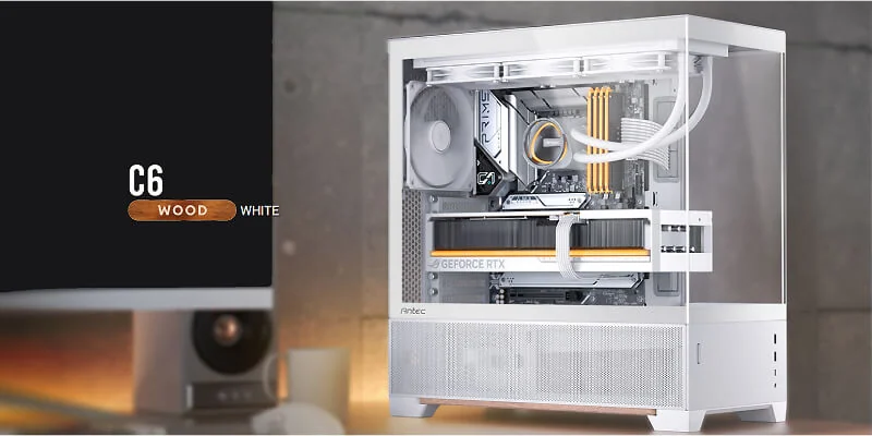 Antec C6 WOOD White Case