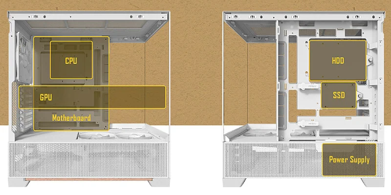 Antec C6 WOOD White Case
