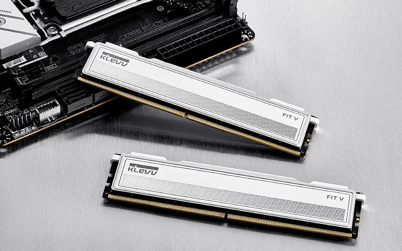 זיכרון לנייח DDR5 Klevv FIT V White 32GB (2x16GB) 6000 CL30