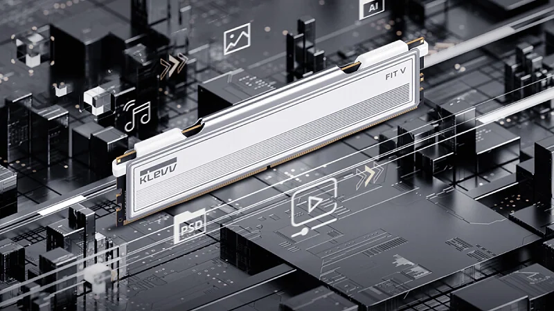 זיכרון לנייח DDR5 Klevv FIT V White 32GB (2x16GB) 6000 CL30