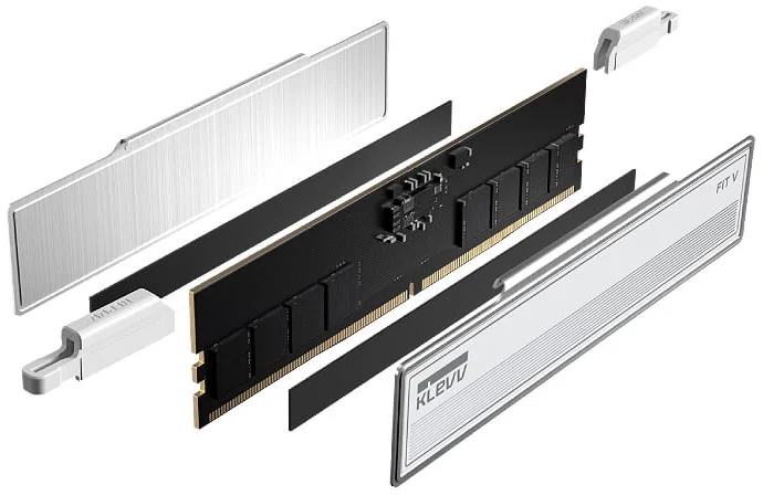 זיכרון לנייח DDR5 Klevv FIT V White 32GB (2x16GB) 6000 CL30