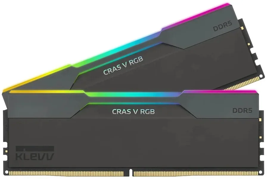 זיכרון לנייח DDR5 Klevv CRAS V RGB Black 64GB (2x32GB) 6000 CL30
