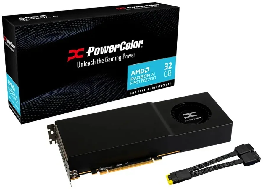PowerColor Radeon AI PRO R9700 32GB GDDR6 Professional Graphics Card