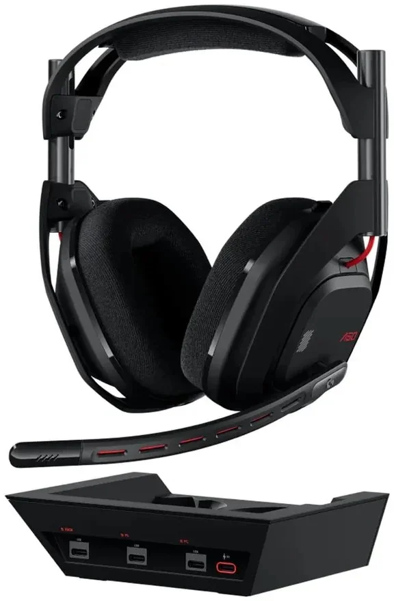 Беспроводная игровая гарнитура Logitech ASTRO A50 Gen5 LIGHTSPEED, черная