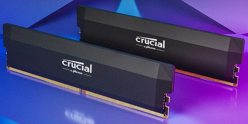 Crucial Pro 64GB (2x32GB) DDR5 6400 CL40 Black Desktop Memory