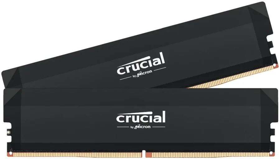 Crucial Pro 64GB (2x32GB) DDR5 6400 CL40 Black Desktop Memory