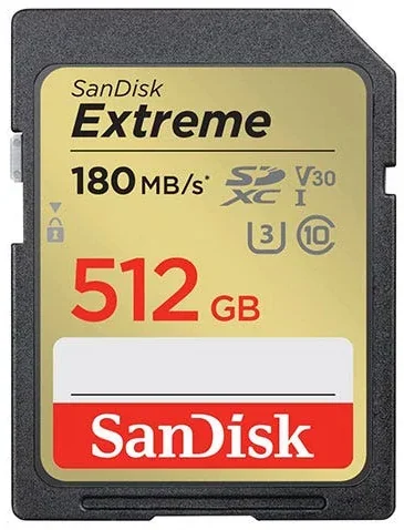 Sandisk SDSDXVV-512G-GNCIN Extreme 512GB SDXC UHS-I Memory Card