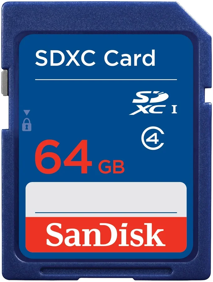 כרטיס זיכרון Sandisk SDXC Class 4 64GB