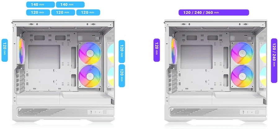 Antec C2M ARGB White Micro-ATX Case