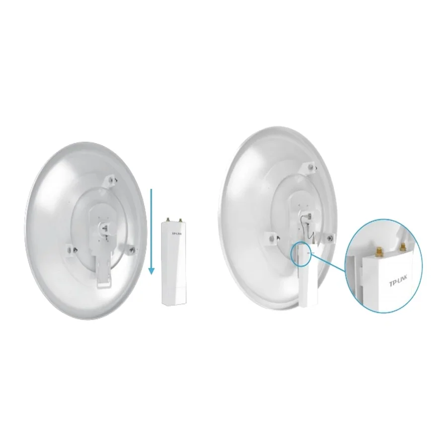 TP-Link TL-ANT2424MD 2.4GHz 24dBi 2x2 MIMO Dish Antenna