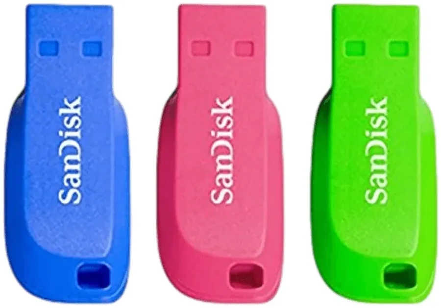 זיכרון נייד Sandisk Cruzer Blade 16GB מארז 3 יחידות
