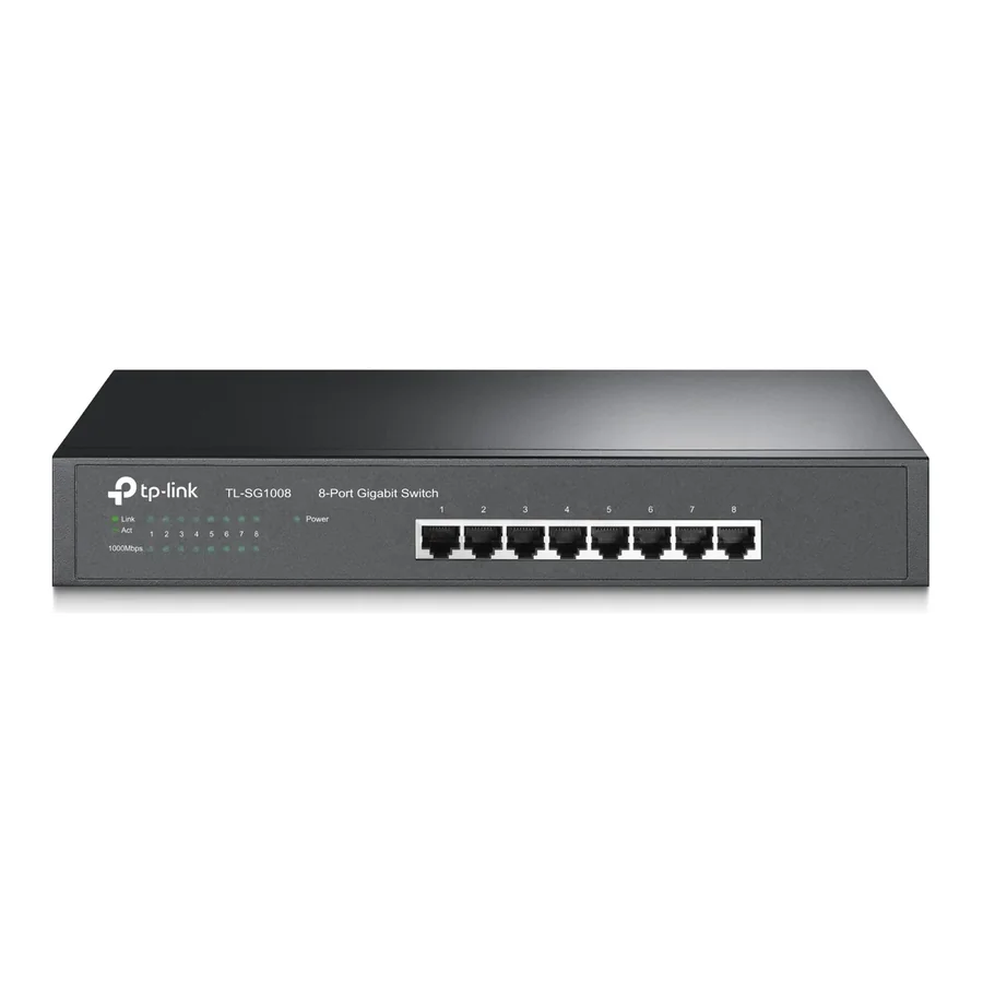 Коммутатор TP-Link TL-SG1008 8-Port Gigabit Desktop/Rackmount Switch