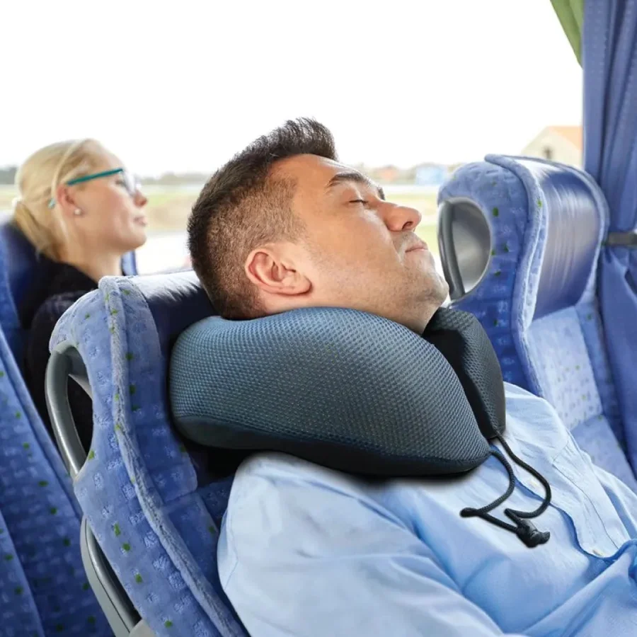 Miracase MiraTravel MTMF10 Ergonomic Travel Pillow, Gray