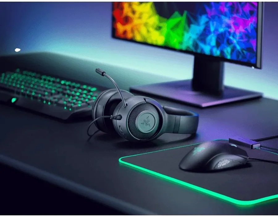 אוזניות גיימינג חוטיות RAZER Kraken X שחור