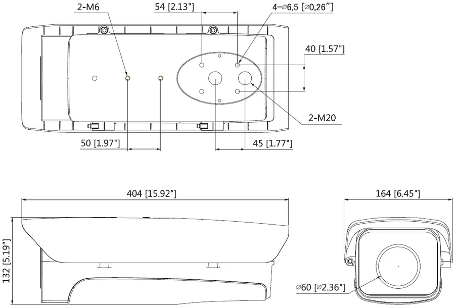 בית מיגון למצלמה DAHUA PFH610A-H